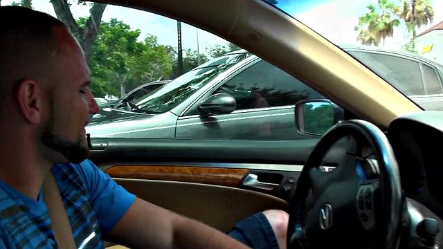 Tattooed Latina gets her bald pussy pounded doggystyle on the sofa