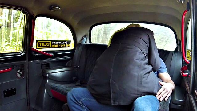 Blonde bombshell with huge tits squirts while getting fingered in public taxi