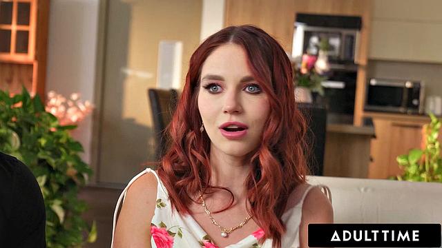 ADULT TIME - Leya Desantis Surrenders to Desire for Two Big Dicks Stretching Ass & Pussy Wide