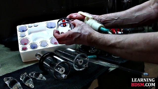 Stunning horny bae toyed by master