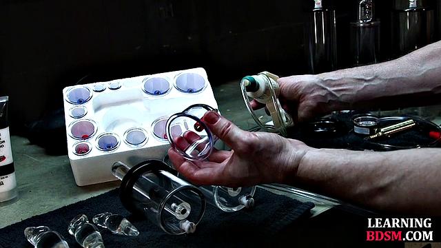 Stunning horny bae toyed by master