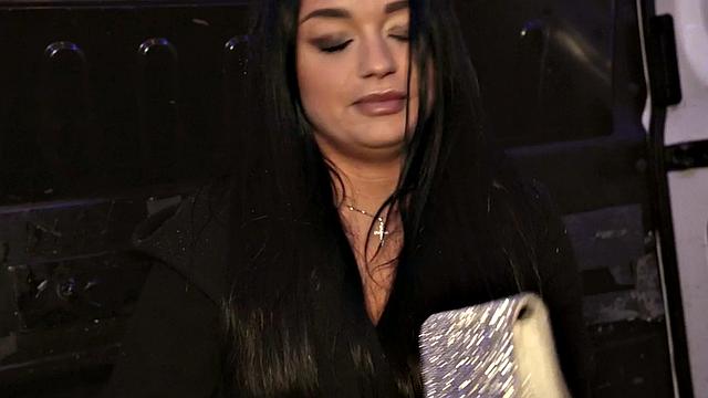 Blindfolded babe picked up and fucked in van by priest