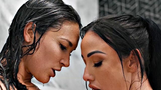 ADULT TIME - PAWG Jennifer White Gets First GUSHING MILK ENEMA From Kinky Lesbian Katrina Colt