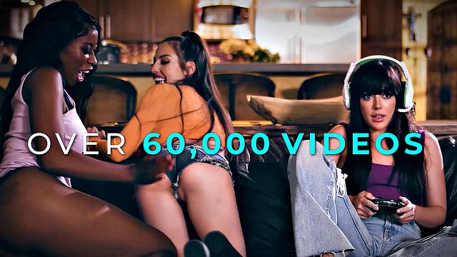 ADULT TIME - PAWG Jennifer White Gets First GUSHING MILK ENEMA From Kinky Lesbian Katrina Colt