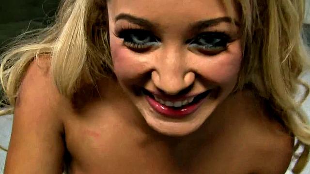 POV handjob beauty erotically wanking and oiling up dick
