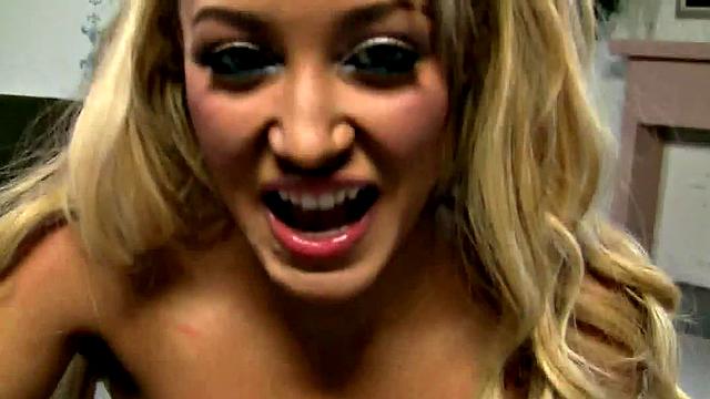 POV handjob beauty erotically wanking and oiling up dick