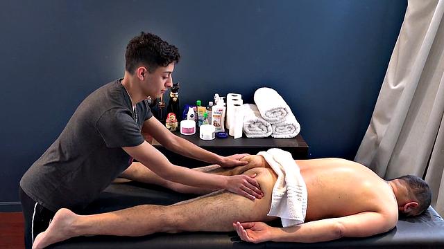 Gaydaddy penetrates Latin 21yo masseuse in tight asshole