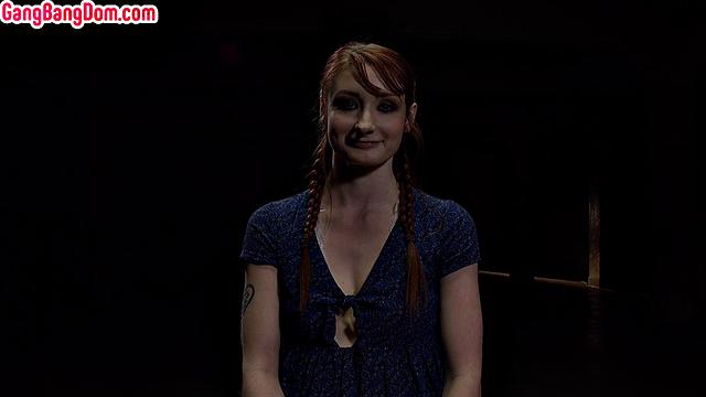 hardtied 21yo babe destroyed in gangbang