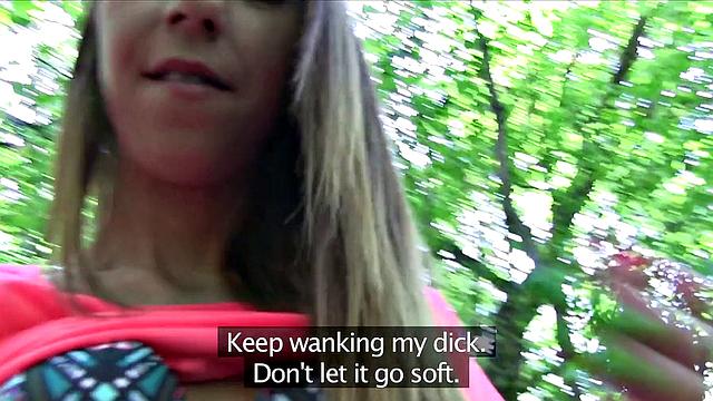 Long Haired Babe Gets Fucked Outside