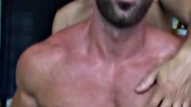 German muscled jock gets ass fucked in homemade anal