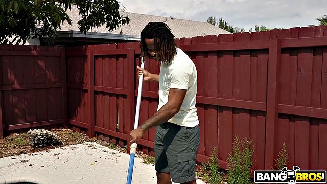 Pool Boy With Dick Out