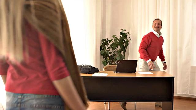 OLD4K. Mature guy misses opportunity to have fun with sexy gal