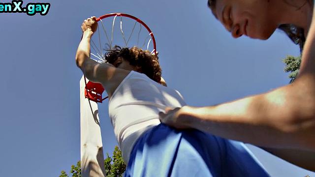 Basketball jocks in anal training
