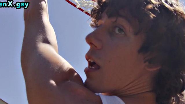 Basketball jocks in anal training