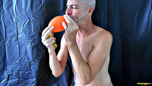 Huge Cock & Balloons Fun! - Richard Lennox