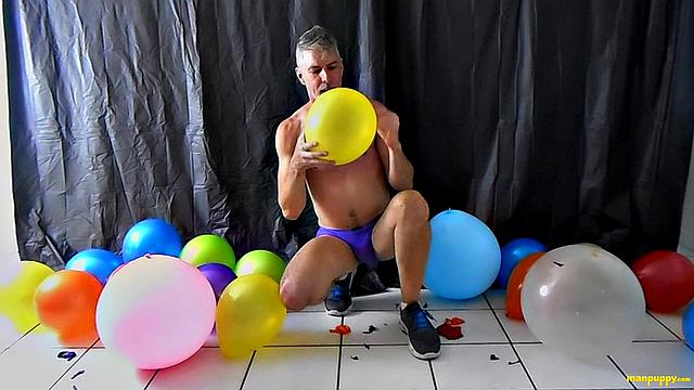 Huge Cock & Balloons Fun! - Richard Lennox