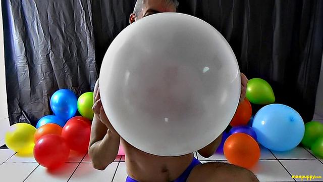 Huge Cock & Balloons Fun! - Richard Lennox