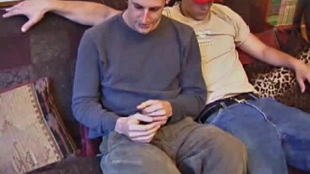 Torque and self-proclaimed straight guy Kalvin Riley just got back from skateboarding and decided to enjoy a straight video together. Torque has more than watching porn in mind, as he slides his mouth onto Kalvin's waiting cock.