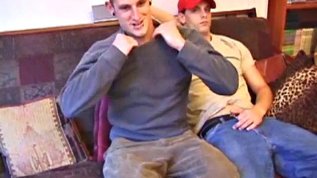 Torque and self-proclaimed straight guy Kalvin Riley just got back from skateboarding and decided to enjoy a straight video together. Torque has more than watching porn in mind, as he slides his mouth onto Kalvin's waiting cock.