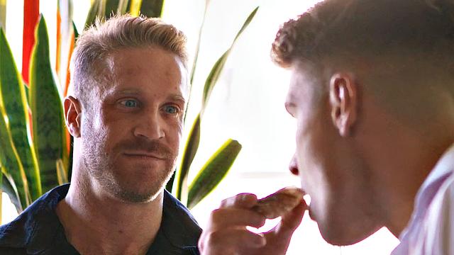 Bisex slut gets fucked by 2 handsome men