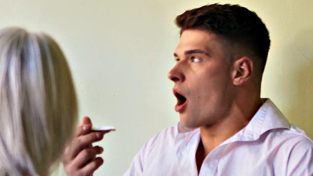 Bisex slut gets fucked by 2 handsome men