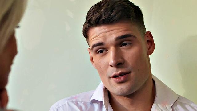 Bisex slut gets fucked by 2 handsome men