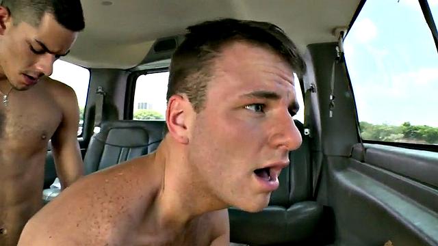 Picked up stud fucks in bus till cumshot