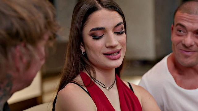 ADULT TIME - French Babe Candie Luciani DESTROYED In Intense Double Penetration Session!