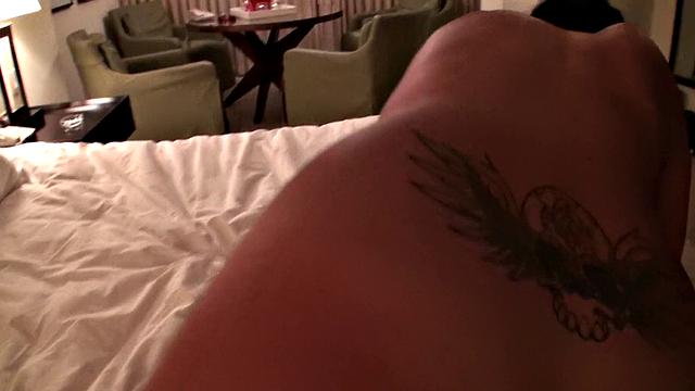 Tattooed babe gets her mouth and pussy fucked hard in a steamy fuck session