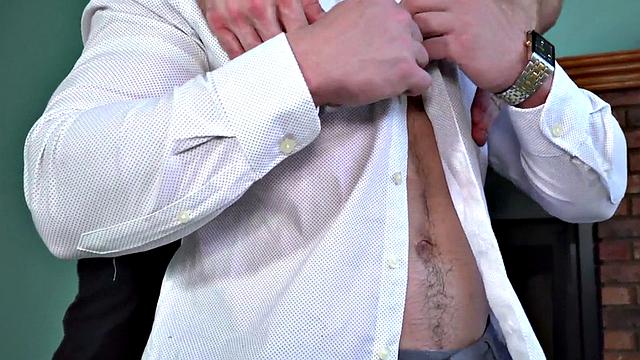 Collared hunk barebacking muscle butt from behind