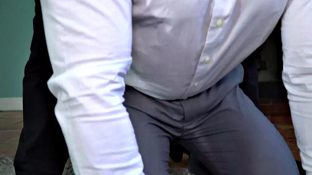 Collared hunk barebacking muscle butt from behind