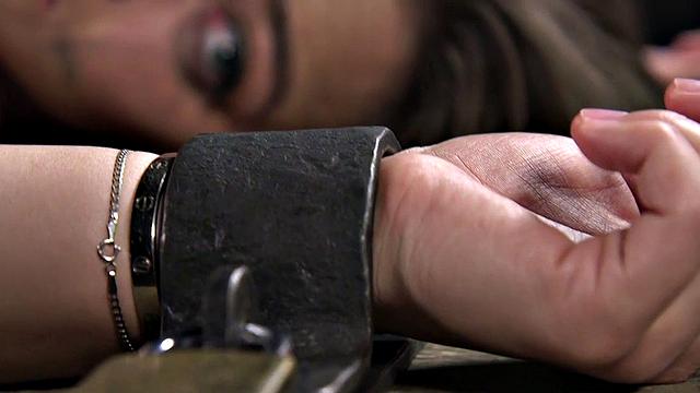 Hairybush submissive in electrosex