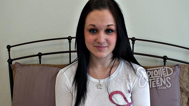 Nervous first timer with a fat ass and perfect tits sucks cock