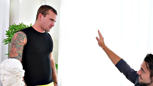 Naughty guy going gay