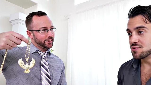 Naughty guy going gay