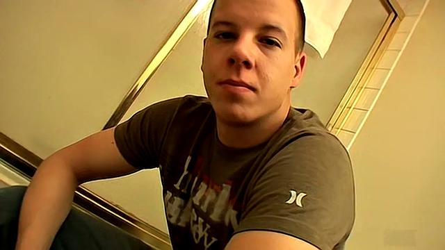 Troy, the Military Hunk, Explodes with Cum