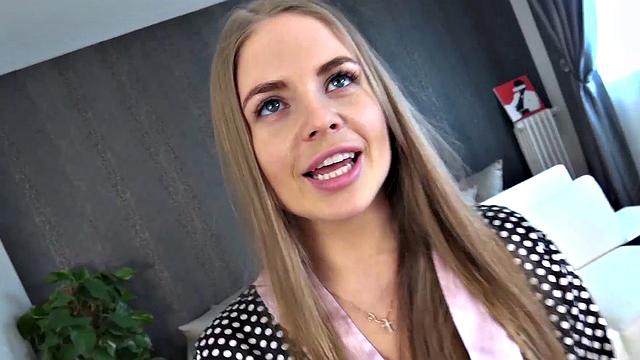 Stunning Russian Fucked Hard And Facialled