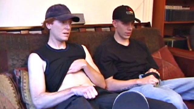 When Shane hooks up with Dane at the skate park, he has no idea what kind of an afternoon he's in for. After heading indoors, the guys stroke their cocks separately, while taking their clothes off, a few pieces at a time.