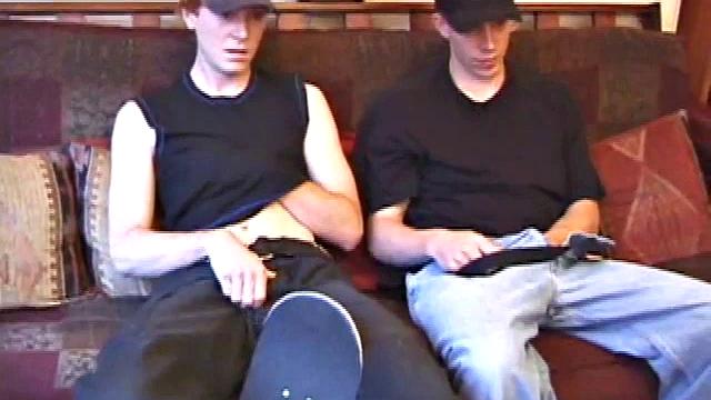 When Shane hooks up with Dane at the skate park, he has no idea what kind of an afternoon he's in for. After heading indoors, the guys stroke their cocks separately, while taking their clothes off, a few pieces at a time.