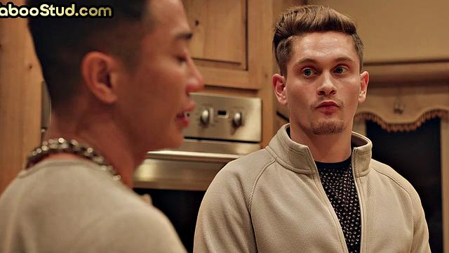 Taboo Asian stud rims and fucks stepbrother