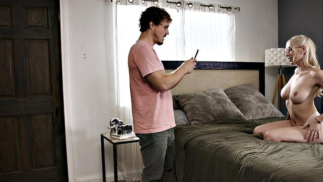 Sinner babe pussynailed by her BF after teasing