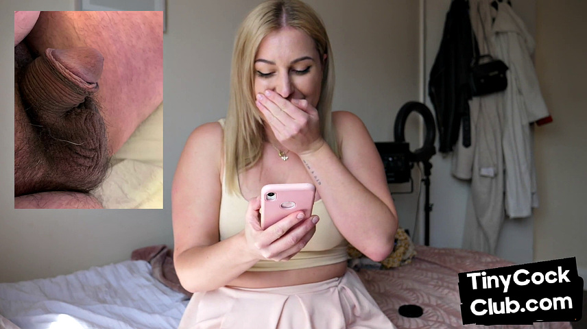 SPH solo busty dom makes fun of small cocks from phone