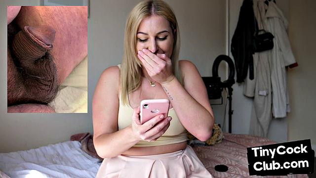 SPH solo busty dom makes fun of small cocks from phone