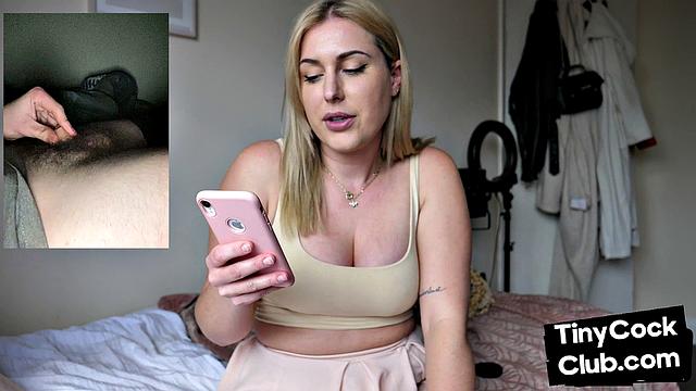 SPH solo busty dom makes fun of small cocks from phone
