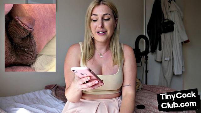 SPH solo busty dom makes fun of small cocks from phone