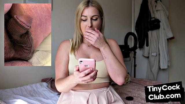 SPH solo busty dom makes fun of small cocks from phone
