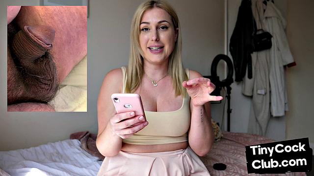 SPH solo busty dom makes fun of small cocks from phone