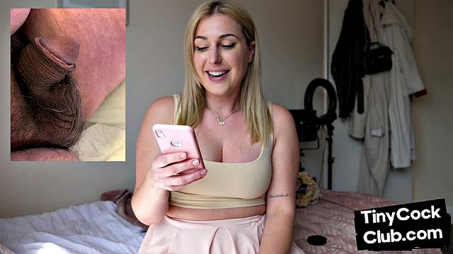 SPH solo busty dom makes fun of small cocks from phone