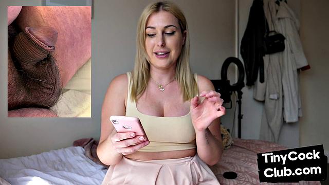 SPH solo busty dom makes fun of small cocks from phone