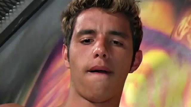 Licking his lips in anticipation, Alvaro Mendez plays with his own hot body until he gets the attention of Jorge Niguera, who is just as horny and ready. The viewer is treated to another 9 inch Latin cock as the two Brazilians begin love making.